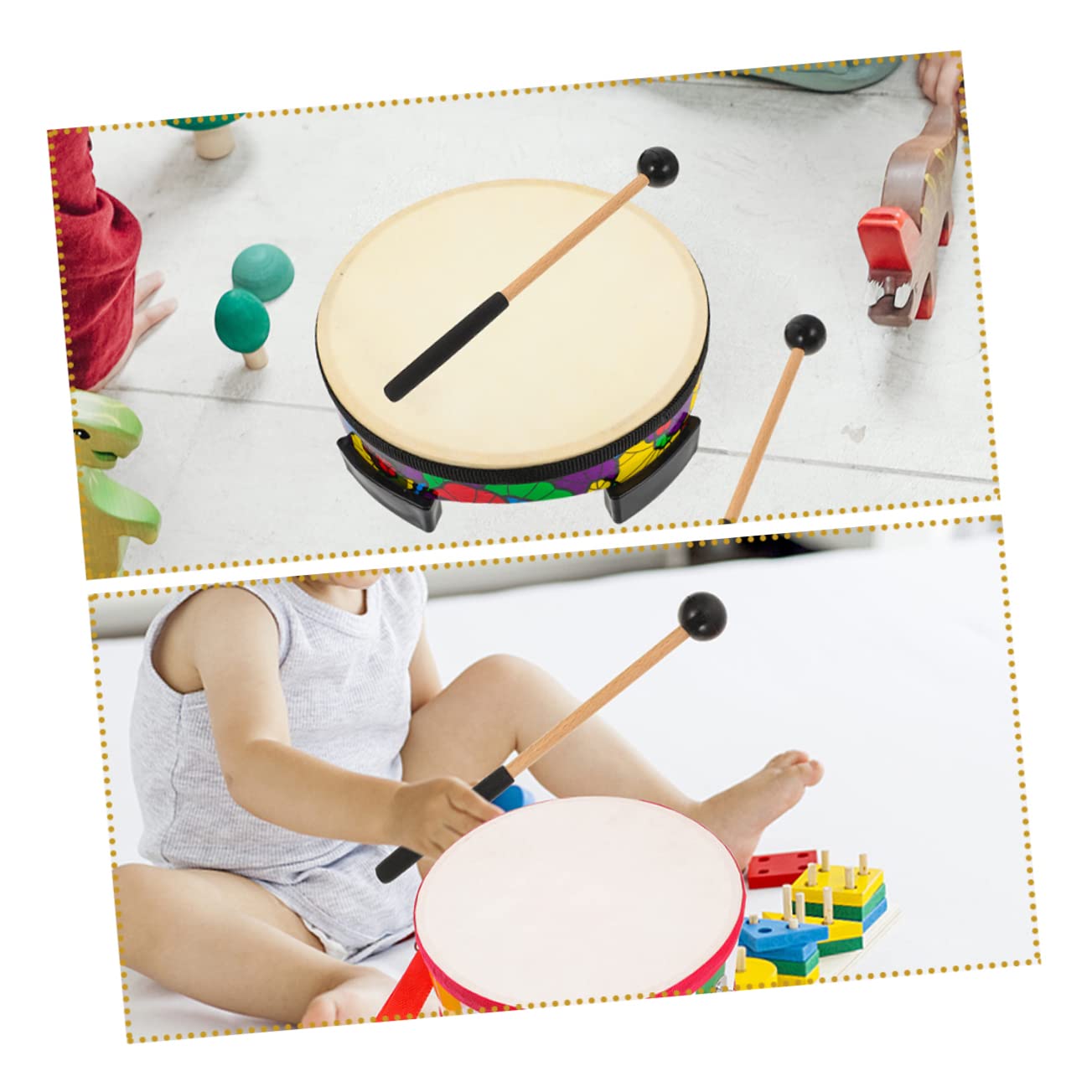 ibasenice 8pary Pałek Do Marimby z Ergonomicznymi Uchwytami Instrument Perkusyjny Do Nauki i Występów Trwałe Gumowe Końcówki Dla Początkujących i Profesjonalistów