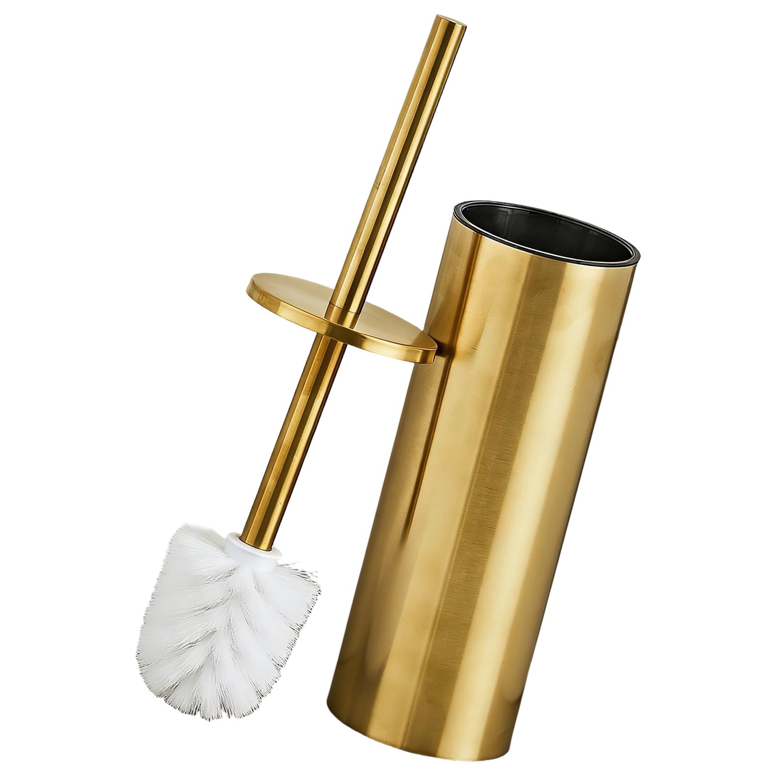 Finish Steel Toilet Brush Set with Holder Featuring Rusts Proof Designs Holder for Luxury Bathrooms Rusts Proof