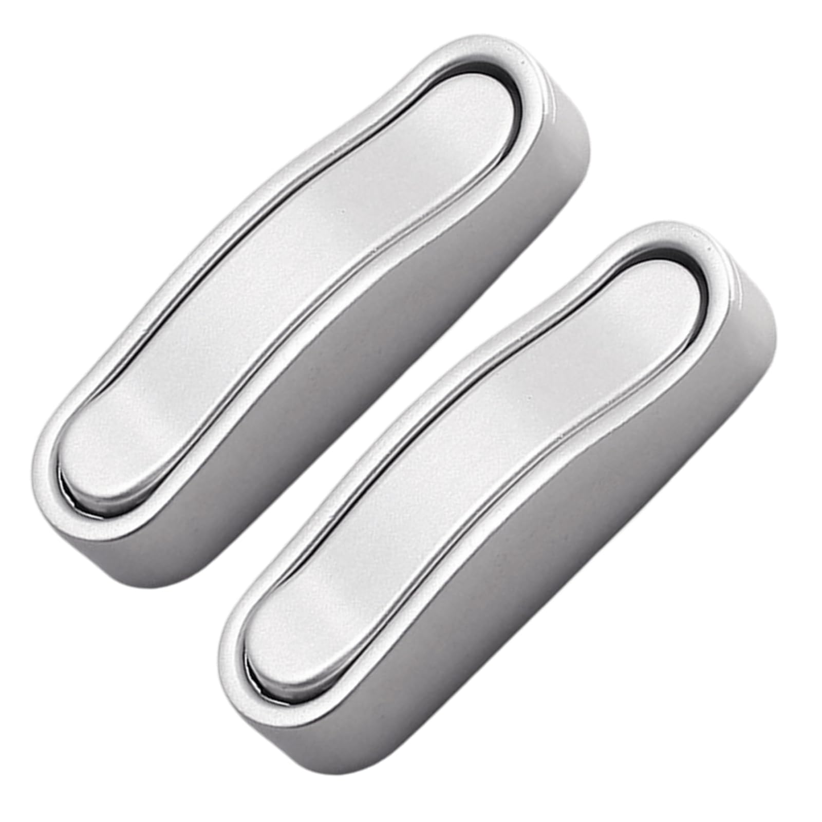 Tsophreniq Silver 2 Pack Invisible Wall Hooks Foldable Kirsite Construction 55Lb Load Bearing Home Storage Foldable Wall Hooks