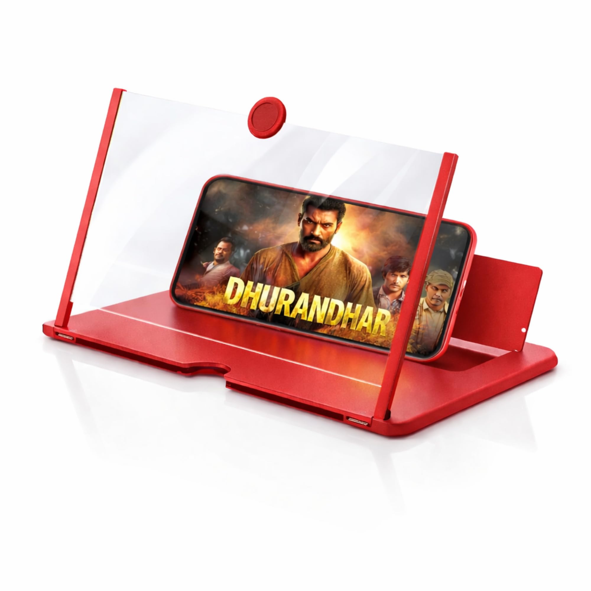 DRUMSTONE ( 2026 Brings 15 Years Warranty ) Mobile Screen Enlarger 12 Inch HD | 3D Phone Magnifier Foldable Stand | Eye Care Video Amplifier for Movies Gaming YouTube-image-1