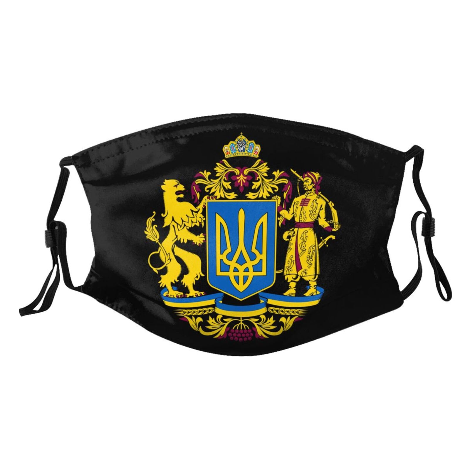 Coat of Arms Ukraine Adult Dust Mask Adjustable Dust Face with 2 Filter80