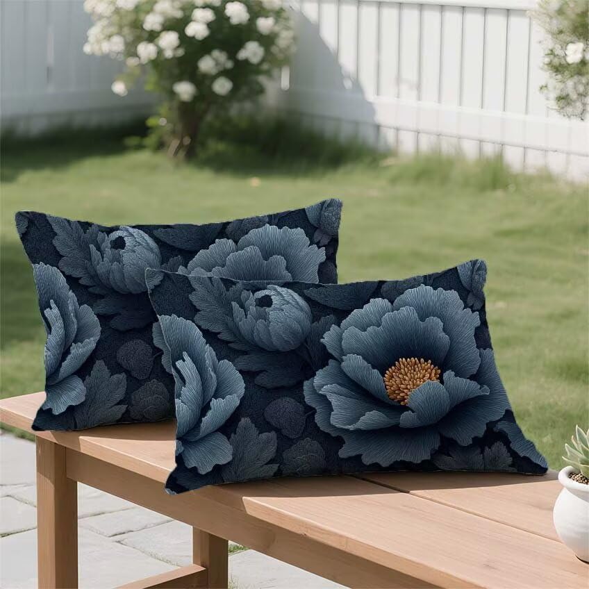 Housse de coussin imperméable 50x90 contre l'humidité extérieure
