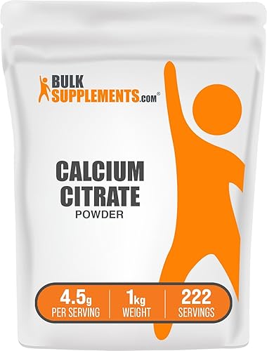 Miniatura 1 de BulkSupplements com Citrato de Calcio en Polvo  Suplementos de Calcio para Mujeres  Suplemento de Calcio  Suplementos de Calcio Vegano  Suplementos