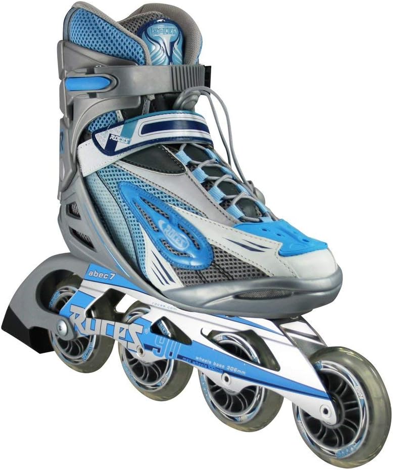 Roces Woman's Inline Outdoor Skates - R-300 (Silver/Blue)