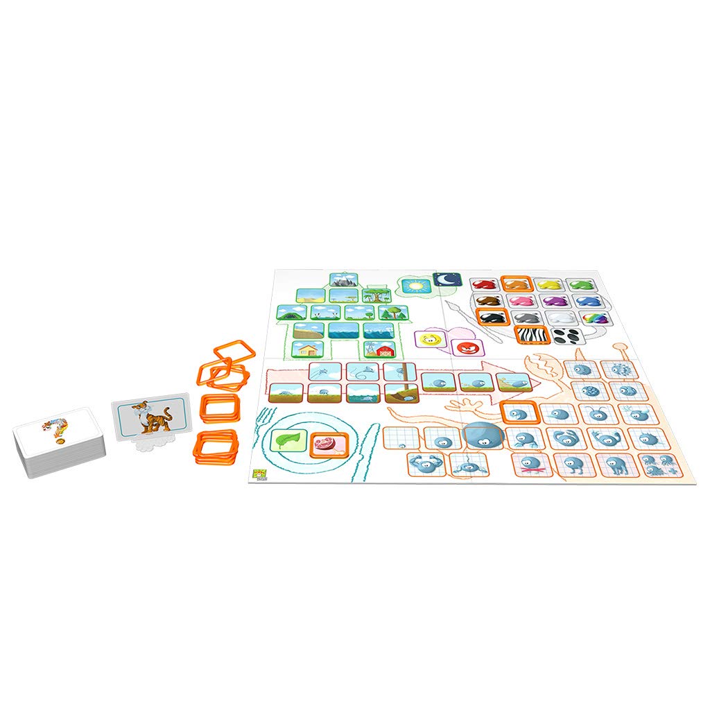 Asmodee Repos Production Concept Kids Animals, Juego de Mesa Infantil, Adivina en Grupo, A Partir de 4 Años, De 2 a 12 Jugadores, 20 Minutos por Partida, Español