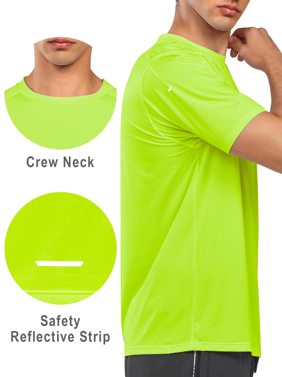 NORTHYARD Herren Athletic Running T-Shirts Quick Dry Workout Shirts Kurzarm Sport Gym Tee Tops Performance Activewear