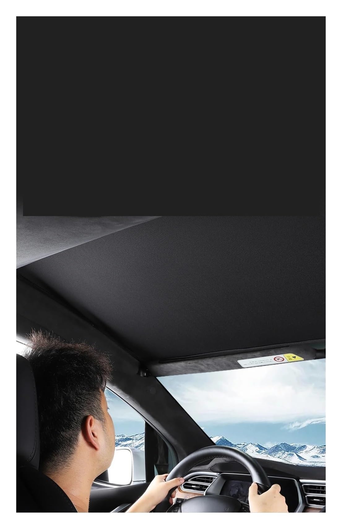 Per Tesla Per Model X 2019-2024 Parasole Per Tetto Anteriore Vetro Lucernario Auto Rete Ombreggiante Parasole Auto(MX-GA33L-A)