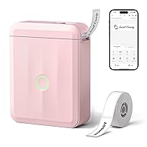 NIIMBOT D110 Mini Etichettatrice con Etichette, Stampante di Etichette Bluetooth, App Versatile con 60+ Caratteri e Oltre 1000+ icone, per Organizzare Casa, Cucina, Scuola e Ufficio, Rosa
