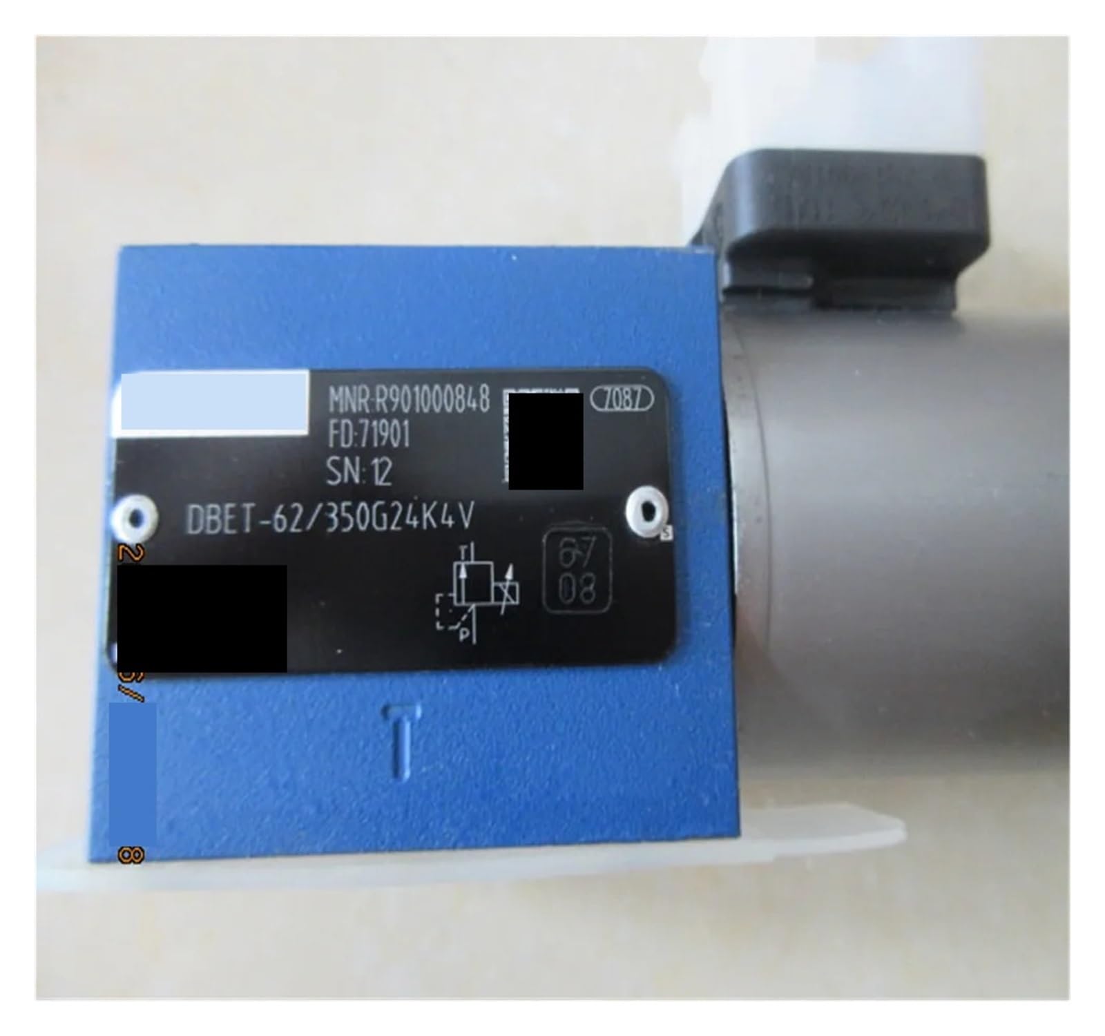 Soupape de décharge DBET-62/350G24K4V pour régulation de pression hydraulique industrielle
