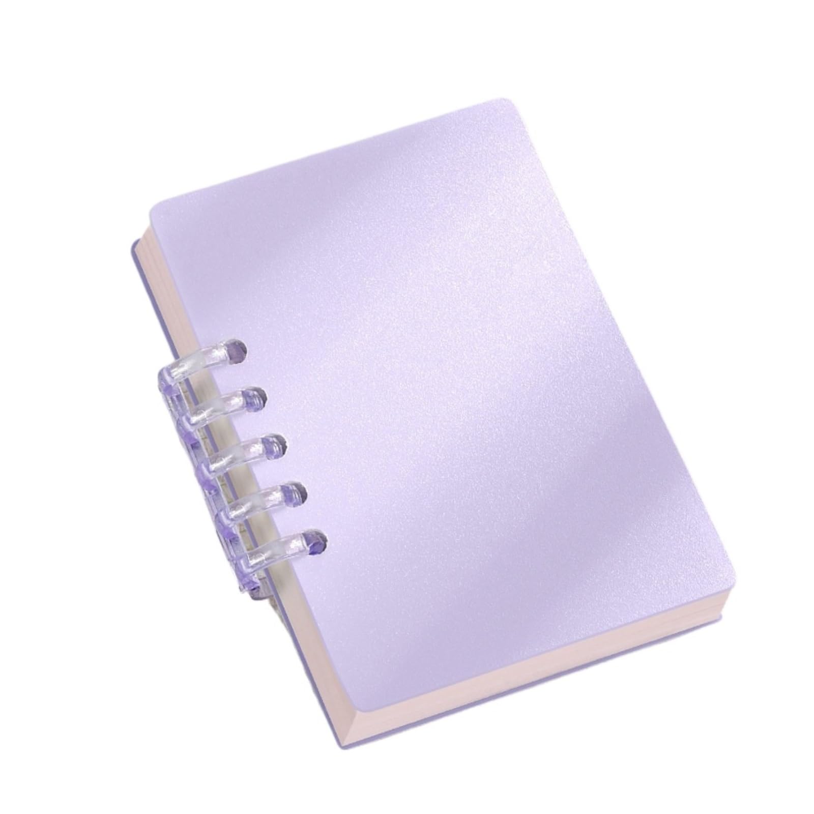 Schreibblock Notizblock Tragbares Protokollbuch A7, Loseblattstruktur, Spiralbindung Geeignet für Lernen(Purple)
