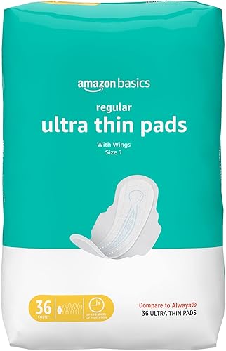 Tienda Basics Almohadillas ultrafinas con alas flexibles para períodos absorción regular sin perfume talla 1 36 unidades 1 paquete anteriormente