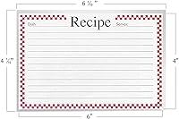 Vista 3 de Protectores de tarjetas de recetas 4x6, fundas para tarjetas de recetas, 100 unidades, cubiertas de tarjetas de recetas