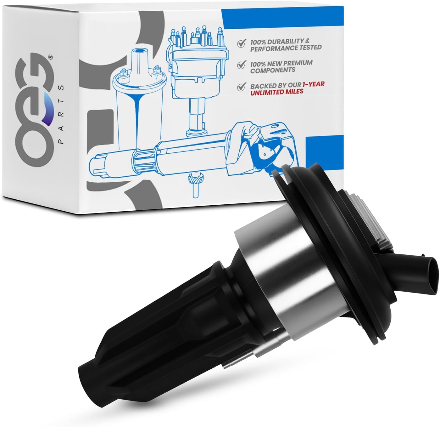 OEG Parts New Ignition Coil Compatible With 2002-2008 Buick Chevrolet GMC Hummer Isuzu Oldsmobile Saab, Replaces 12568062 8125680620 28310 28315 DR1707 12568062 1788390, 19300921, 48844, 5C1392