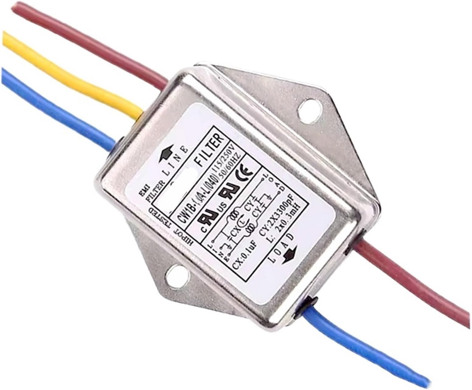 CW1B-3A/6A /10A-L(040) Anti-Interference AC 220V Power Supply Filter EMI line Audio Purifier CW1B-10A-L(CW1B-3A-L(040))