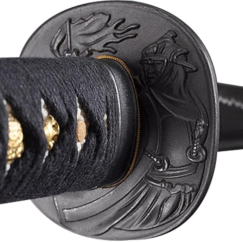 Vista 58 de Handmade Sword - Espada Wakizashi japonesa, práctica, forjada a mano, acero al carbono 1045/1060/1080, templado al calor, espiga completa, afilada