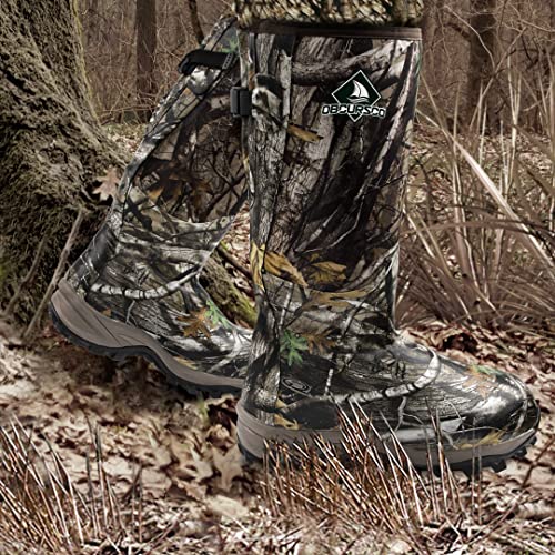 Obcursco Hunting Boots For Men, Waterproof Insulated 6Mm Neoprene Rubber Boots For Hunting And Outdoor Activities (Camo, 7) #TOP5