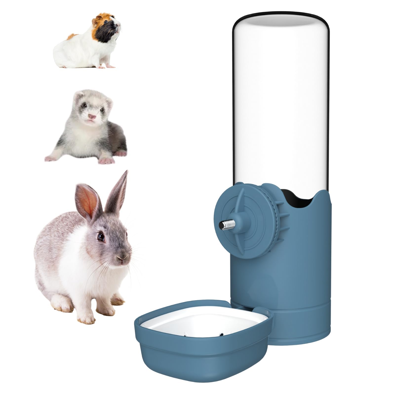 Bunny Food And Water Bowl 35oz Automatic Rabbit Water Bottle