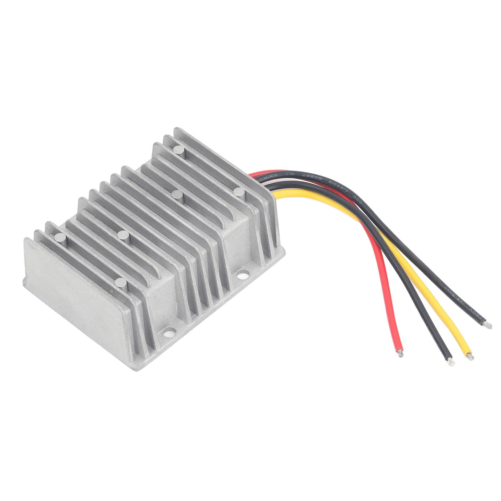 Domary Modulo di Alimentazione Trasformatore Boost Convertitore Boost Impermeabile 10A 48V per Veicoli e Dispositivi Elettrici Alluminio Pressofuso