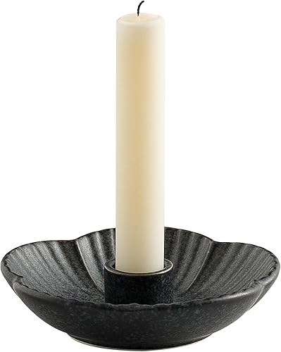 Soporte de Vela de Cerámica, Portavelas para Velas, Incienso, Palo Santo, Decoración Rústica Vintage para el Hogar para Halloween, Navidad, Bodas,