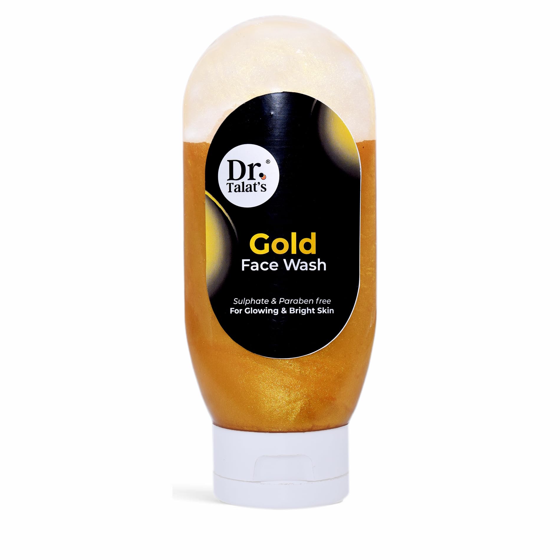 Dr.Talat's Gold Face Wash | For Glowing & Bright Skin | Sulphate & Paraben free | For women & men | Net qty- 125 ml