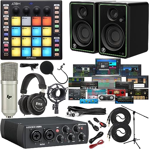 Presonus AudioBox 96 USB Audio/MIDI Interface with New Version Studio One Artist & Studio Magic...