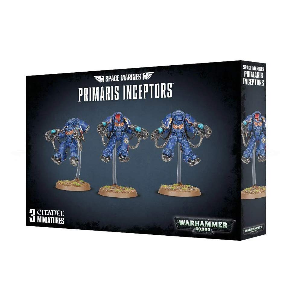 Games Workshop 99120101193 "Space Marines Primaris Inceptors Plastic Kit,Black