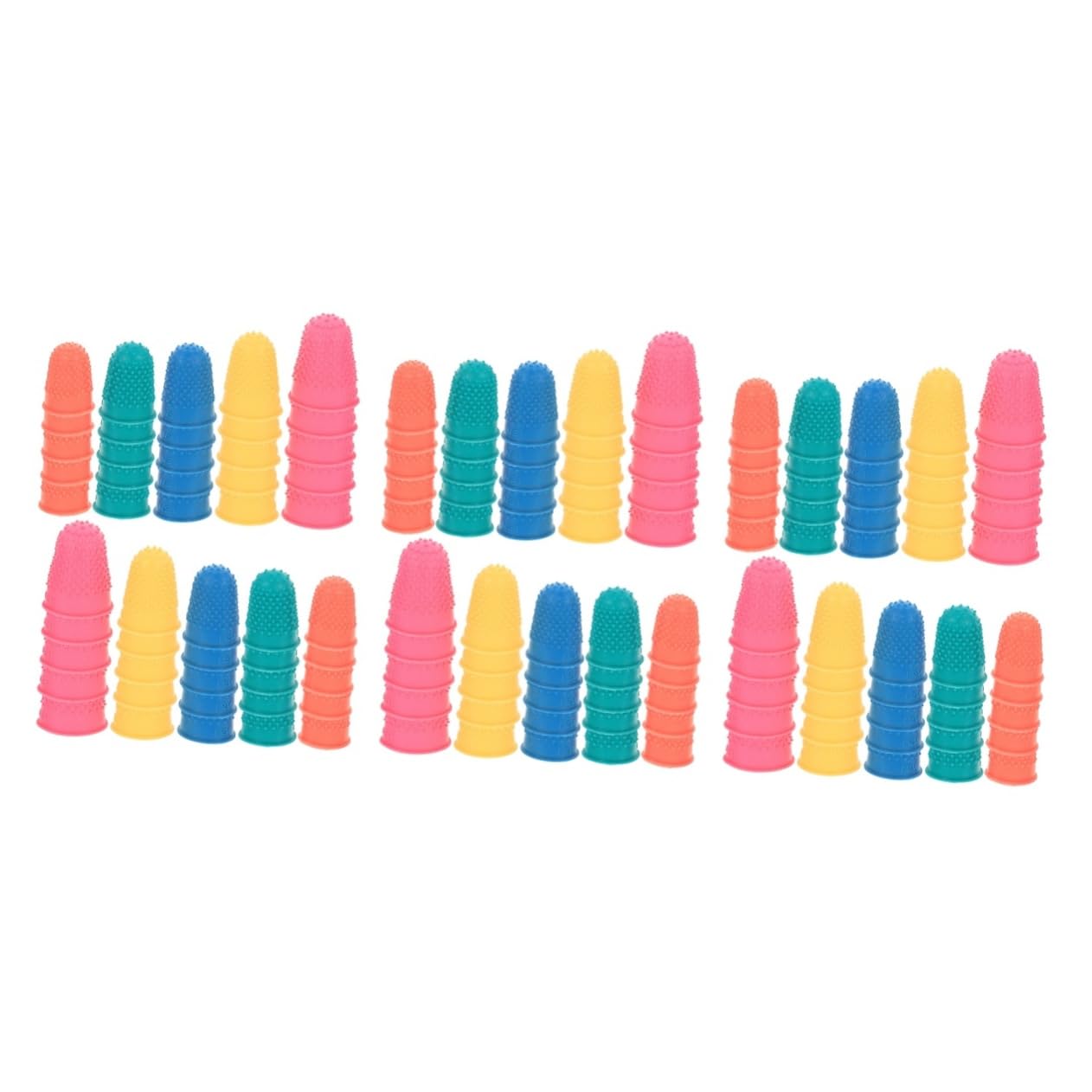 Healvian 3 Series Dedales Antideslizantes Con Agarre De Gel De Protección Media Para Dedos Almohadillas Para Pulgar Para Dedos Tapa Protectora Para 50 piezas*3