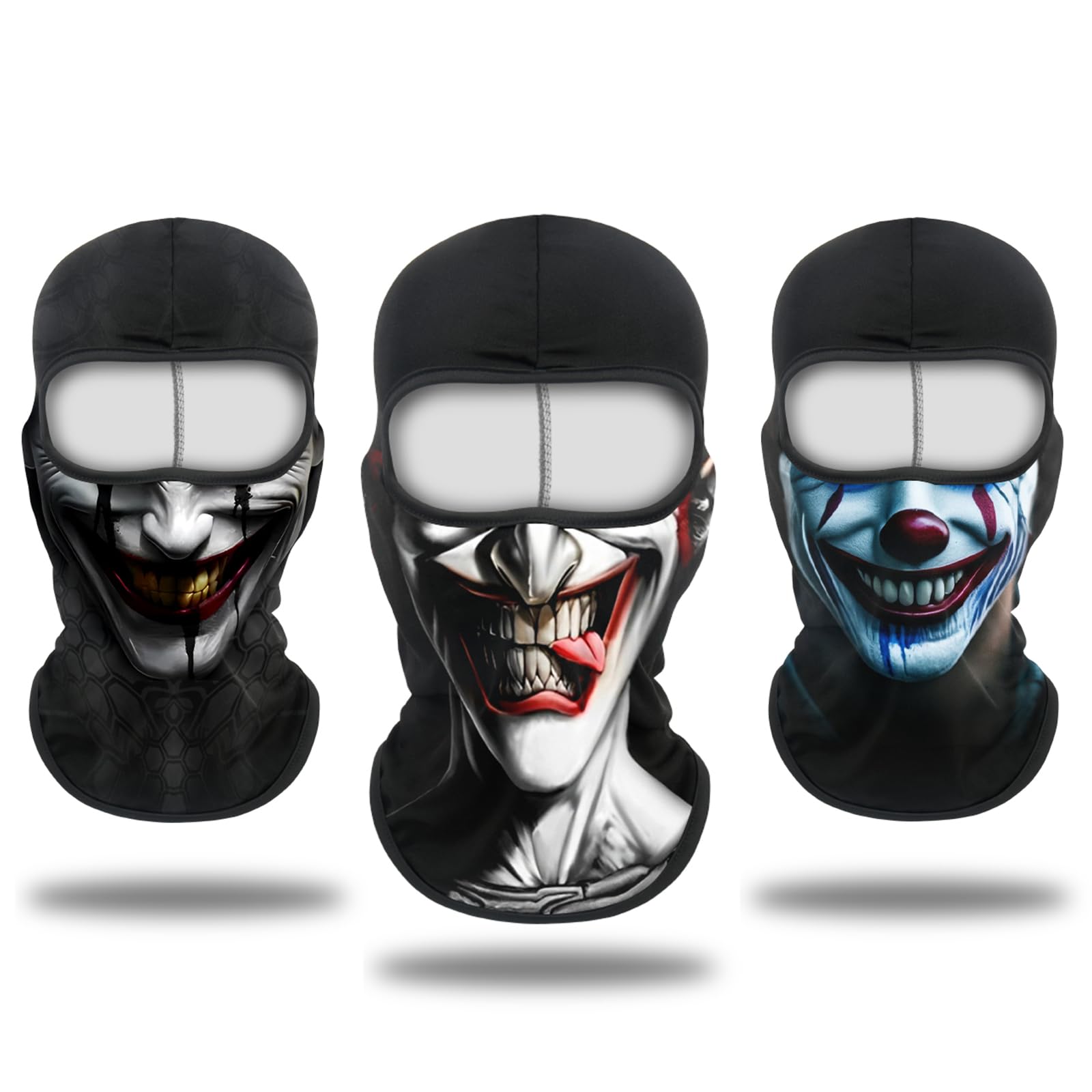 Balaclava Mask 3D Print Full Face Mask Cooling Neck Gaiter Sun Protection Face Cover Mask Windproof Ski Mask