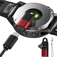 Vista 1 de Ankky Garmin - Cargador de reloj a adaptador de 8 pines de 90 grados, compatible con Garmin Fenix 7/7S/7X/6S/6/6X/5S/5/5X, Instinct