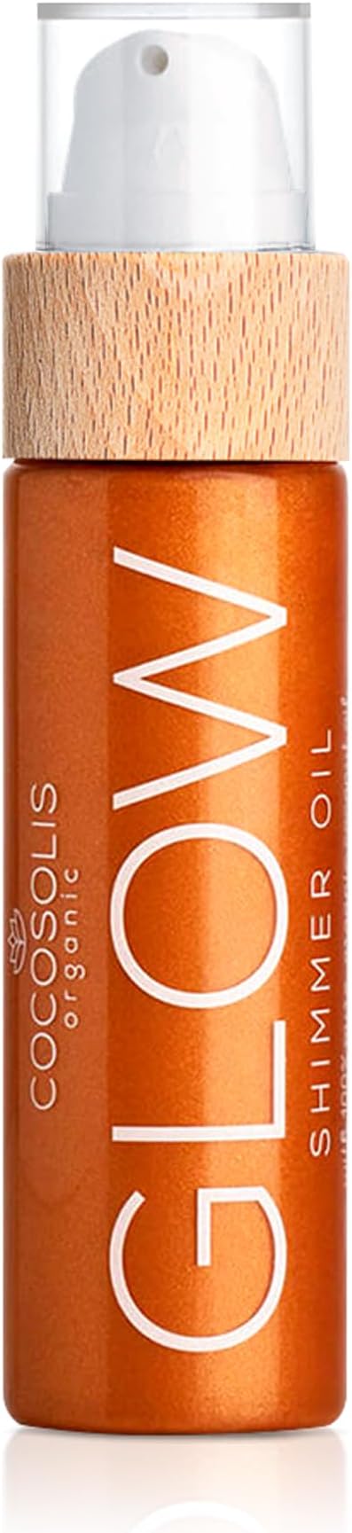 GLOW Shimmer Oil | Illuminizing Natural Dry Oil With Shiny Particles | Leaves The Skin Glowing & Enhances a Golden Tan | Gives a Luxurious Feel to Your Skin | 110ml