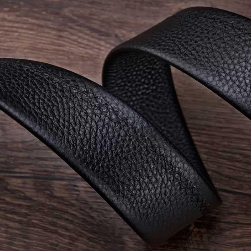 Image of NAPA HIDE Men's Auto Lock Vegan Leather Belt | Stylish Adjustable Buckle Belt for Formal & Casual Wear I Fits upto 40 Inches Waist size