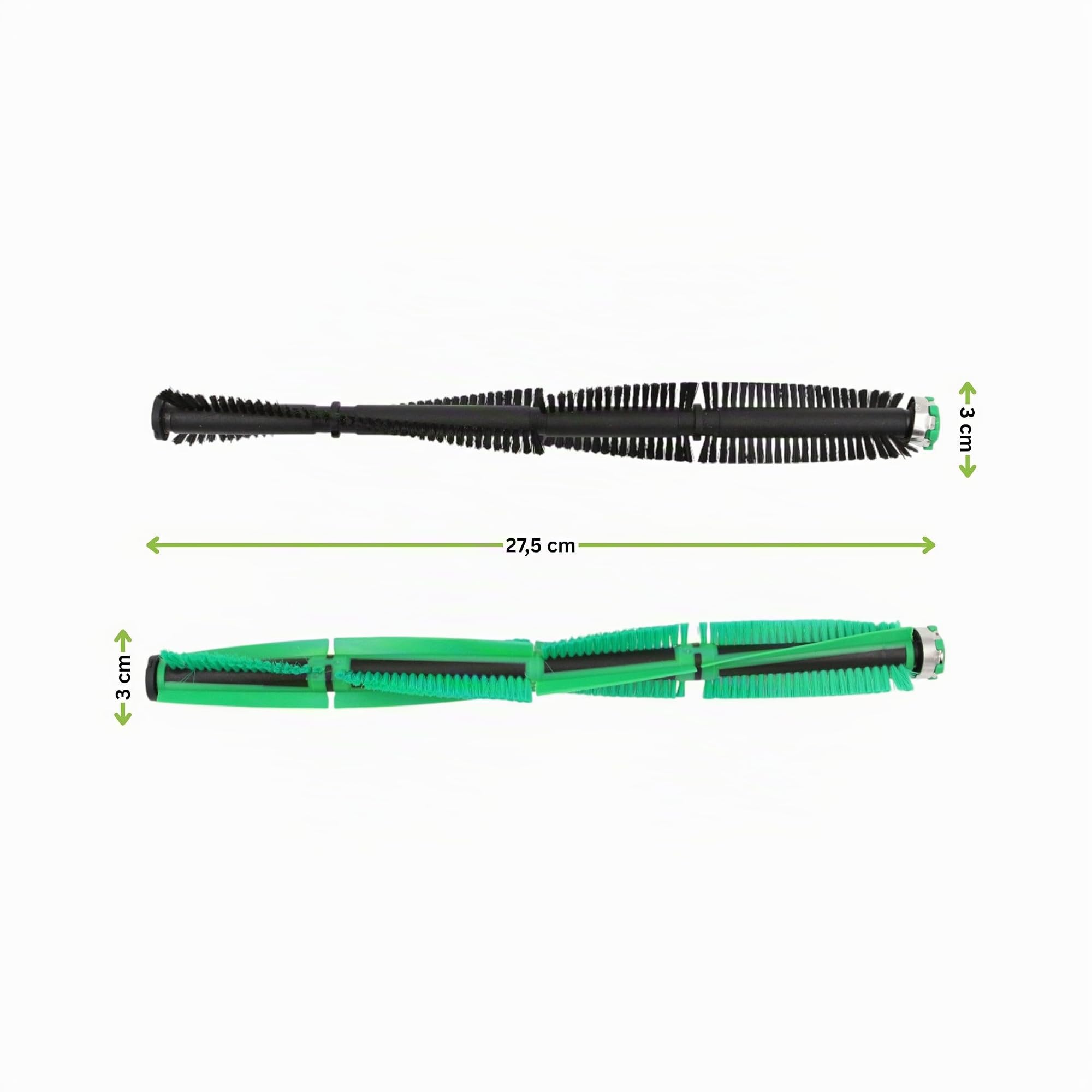 Staubsaugerladen.de Premium 2-Teiliges Set Tierhaarbürste, Rundbürste, Staubsauger-Bürste kompatibel mit Vorwerk Kobold Elektrobürste EB-400, Bürste, Ersatz-Teil, Zubehör, Walzen, Teppichbürste