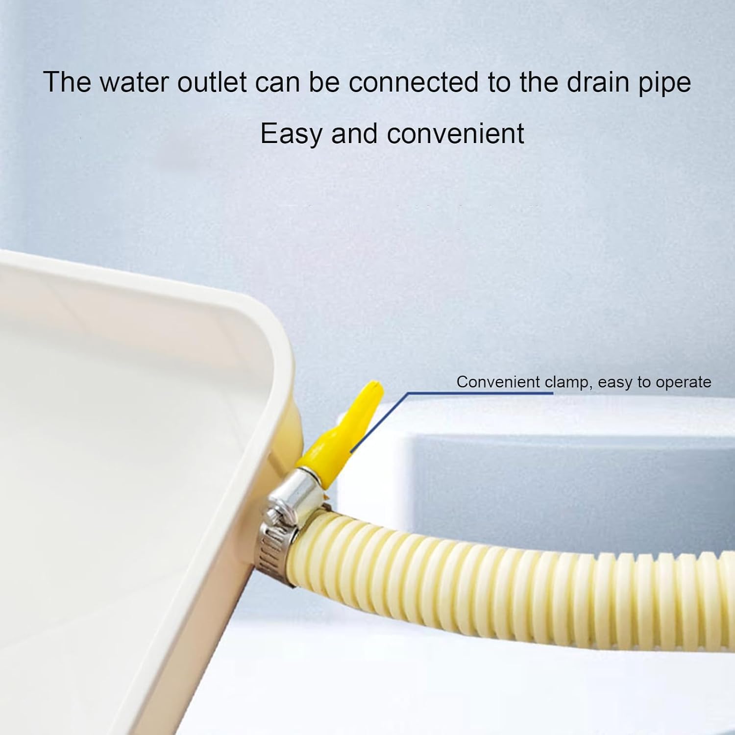 Condensate drain pan, hvac drain pan, With flow guide design, Keeps floors dry, 1-5P universal sink, for Indoor and outdoor(3-5P)