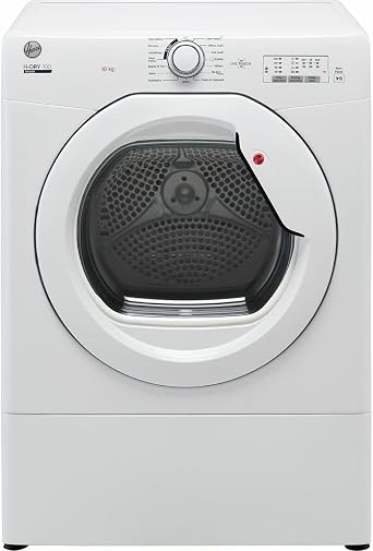 Hoover HLEV10LG Freestanding Vented Tumble Dryer, Sensor Dry, 10 kg Load, White [Energy Class C]