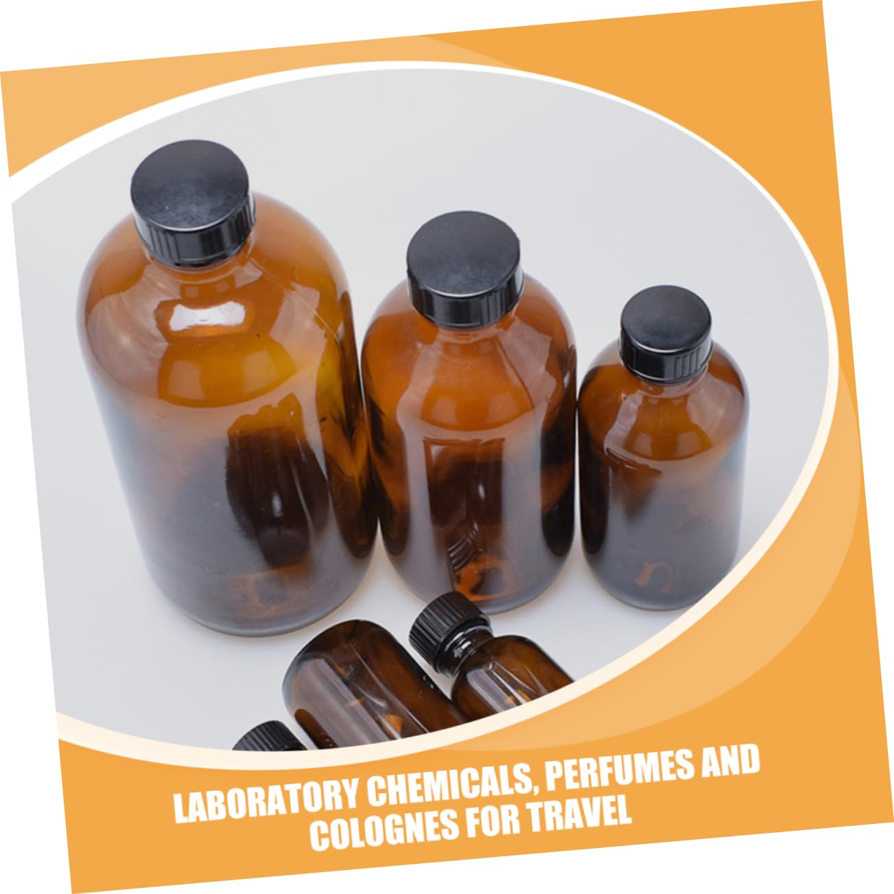 Amazon.co.jp: AOKWAWALIY 4個 ボストンガラスボトル 茶色の