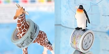 エムティー カモイ mt カモ井加工紙 マスキングテープ 幅広マステ 動物 マスキングテープ mt for kids 動物テープ 幅15mm （ マステ