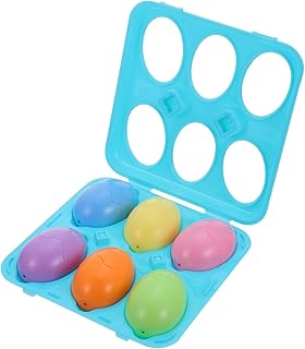 Toyvian 1 Conjunto De Ovos De Imitação Brinquedos Esportivos Infantis Brinquedos Esportivos Para Bebês Brinquedos Educativos Brinquedos De Aprendizagem Precoce Combinando Ovos De