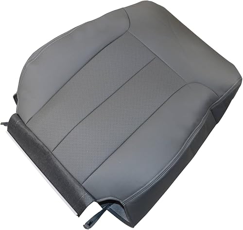 Miniatura 4 de GXARTS Funda de asiento de cuero para el lado del conductor, color gris, apta para Ford F150 Lariat de cabina individual Quad-Cab 2009 2010 2011
