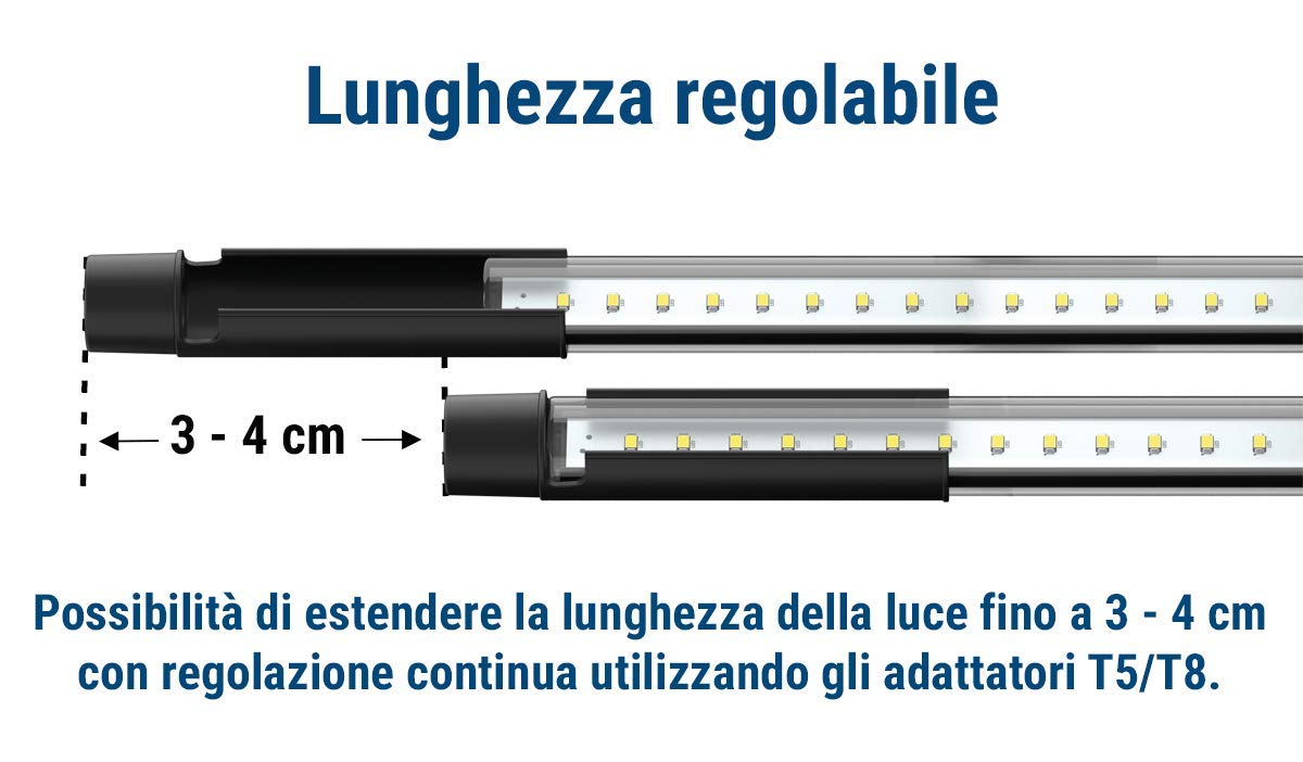 Tetra Lightwave Single Light LED per Acquari Seconda Luce 720 Alta Efficienza