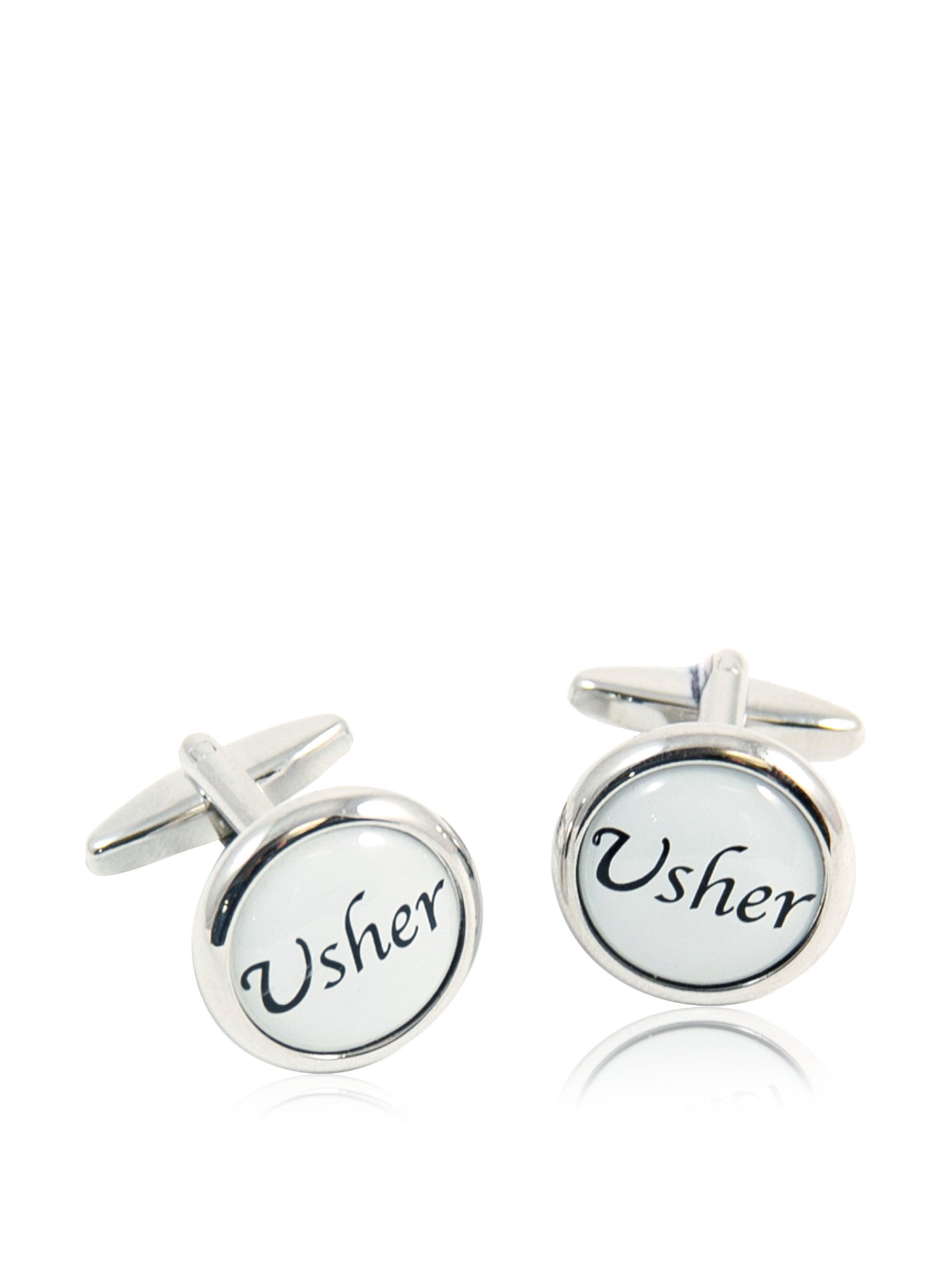 Bey-Berk Plated Usher Design Cufflinks