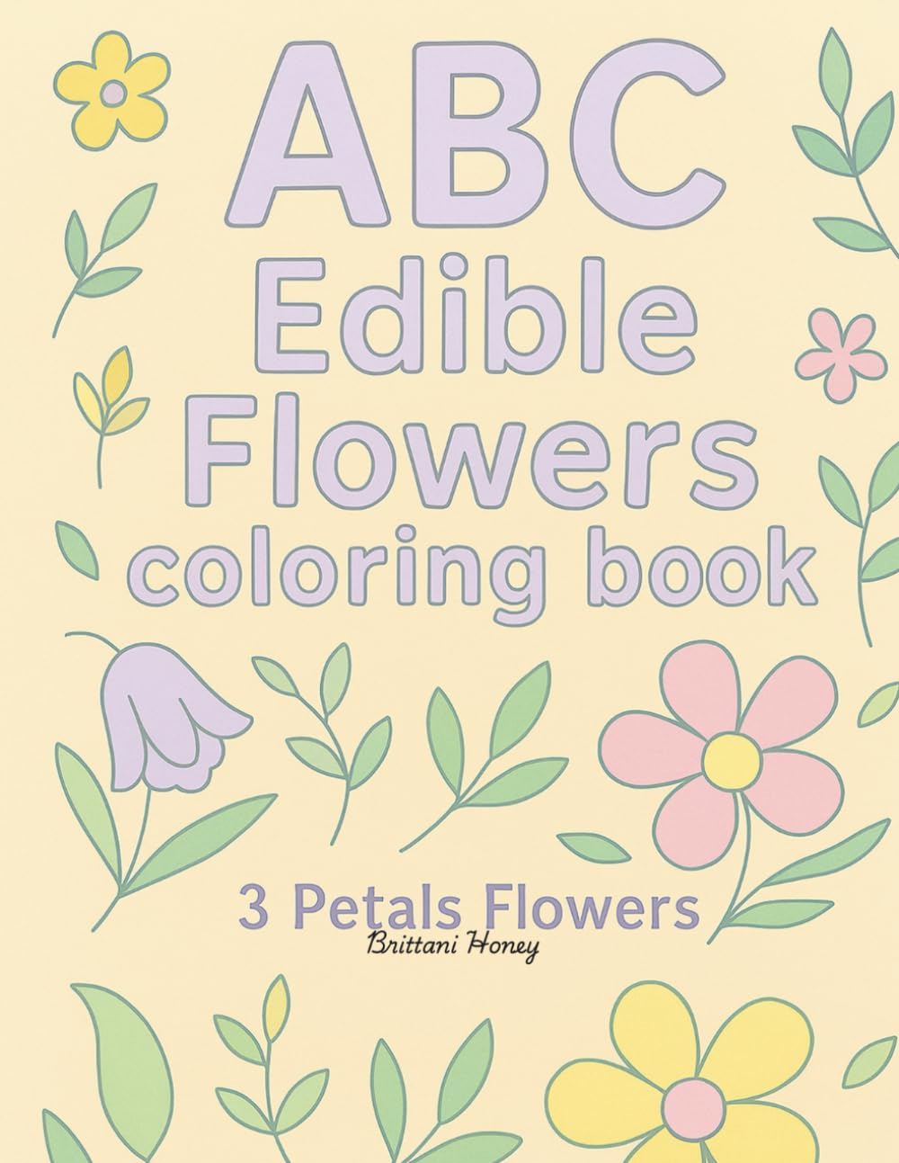 ABC Edible Flowers Coloring Book