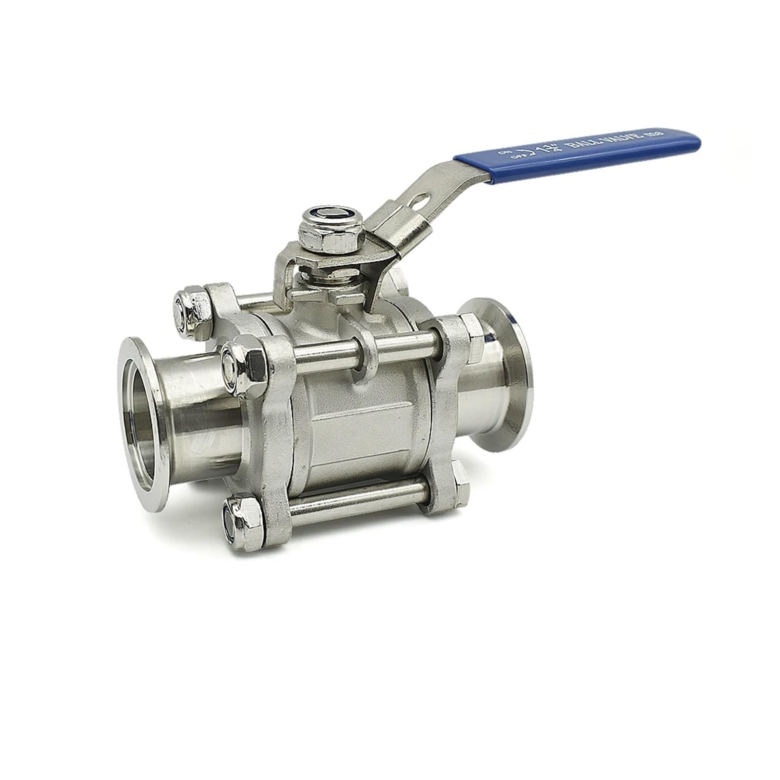 MIUYTRN Brida de instalación rápida de válvula de bola de alto vacío Manual de tres piezas de acero inoxidable KF16 KF25 KF40 KF50 SUS304 cuicui(KF40)