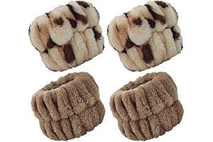 2 Pairs Wrist Washband for Women Washing Face