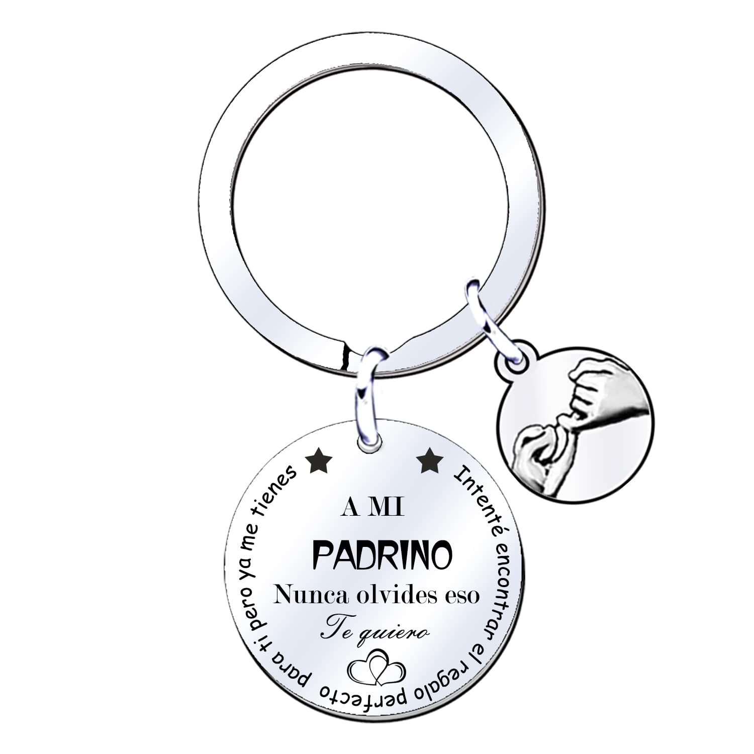 MNBVBV Llavero para Hombres Regalo Familiar Colgante con Grabado Traté de Encontrar el Regalo Para Ti Pero ya Me TienesPara Hermano Hijo