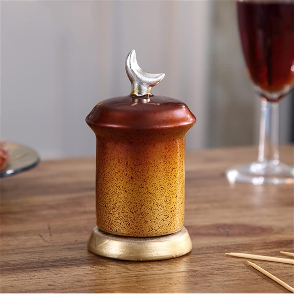 aoruizhiwangluo toothpick box decoration jar living room table household bucket