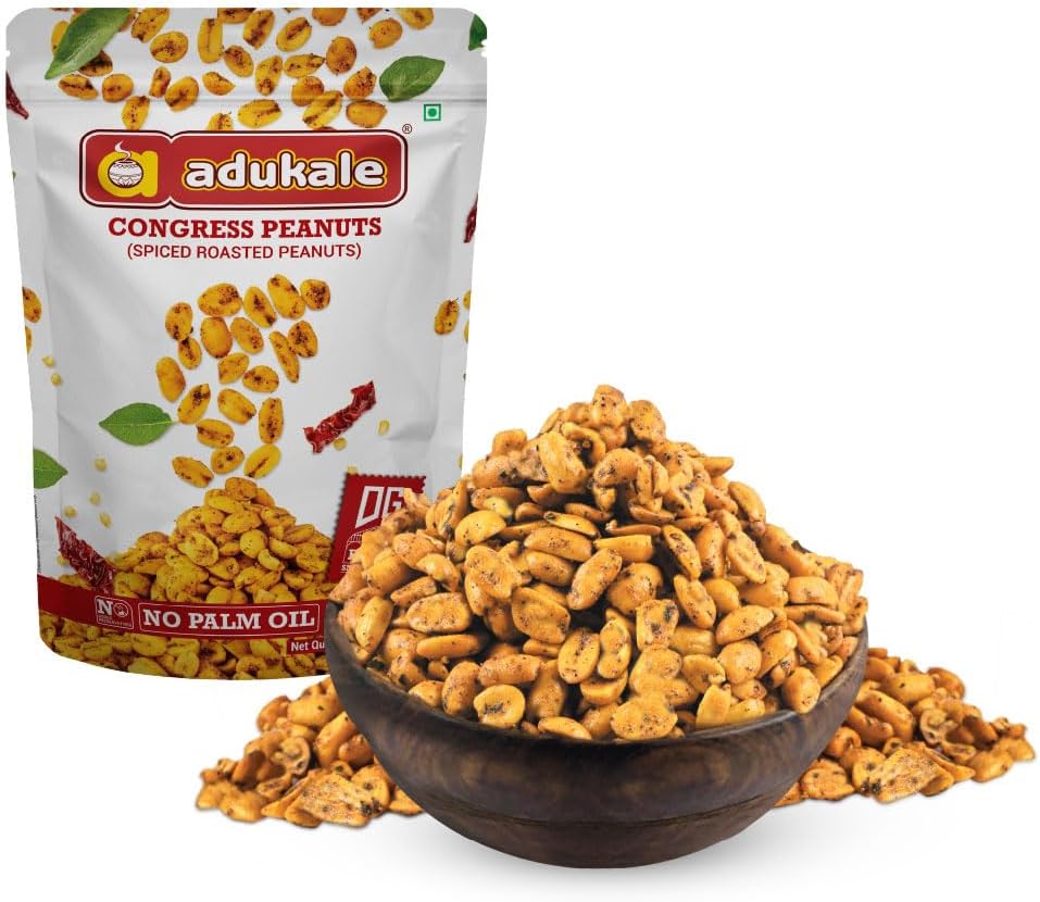 Adukale Congress Kadlekayi (Roasted Peanuts) 180 gms pack | No Palm Oil
