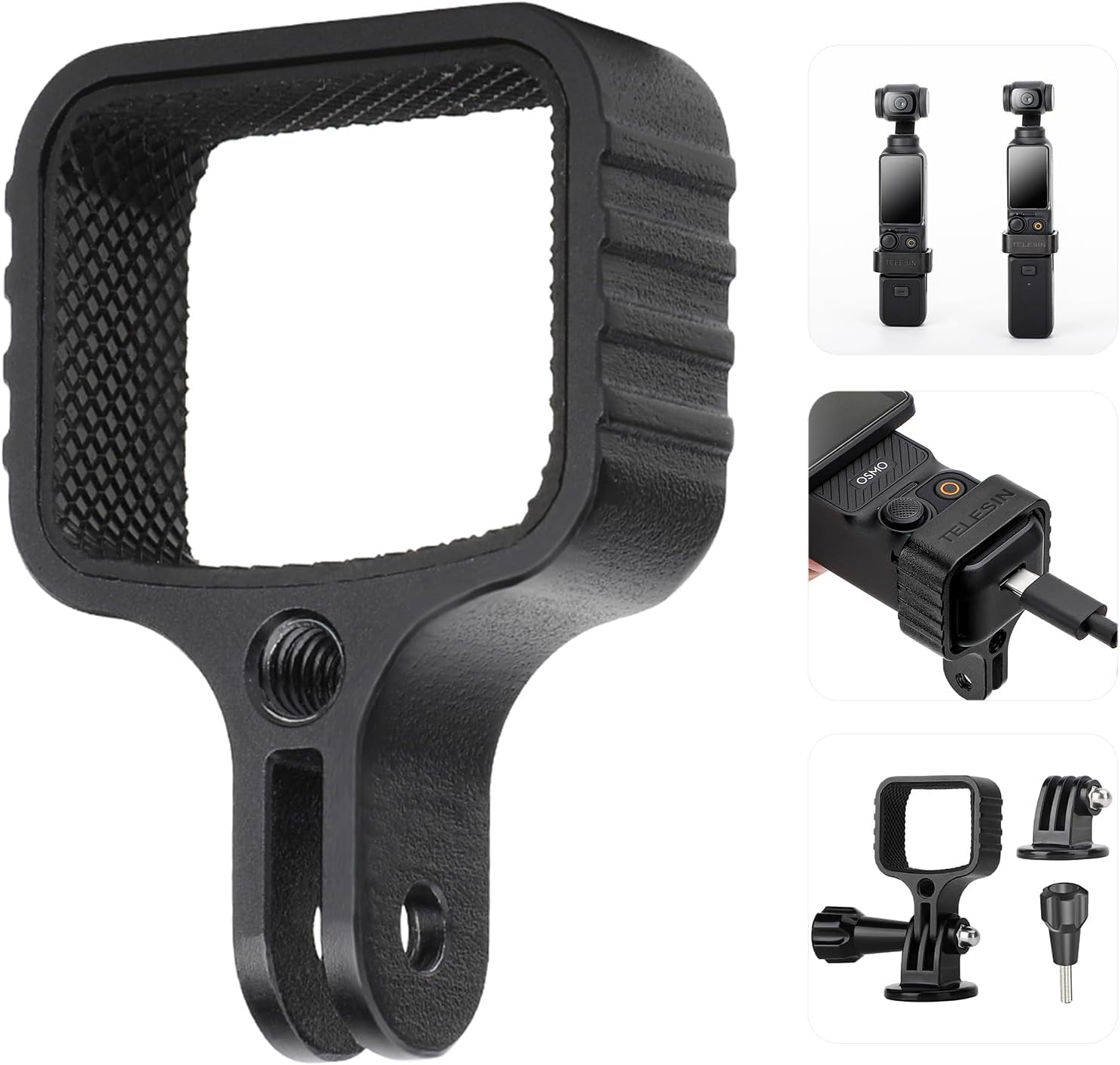 ElectronGeek TELESIN Metal Adapter for DJI Osmo Pocket 3 | Aluminium Alloy Expansion Adapter Mount