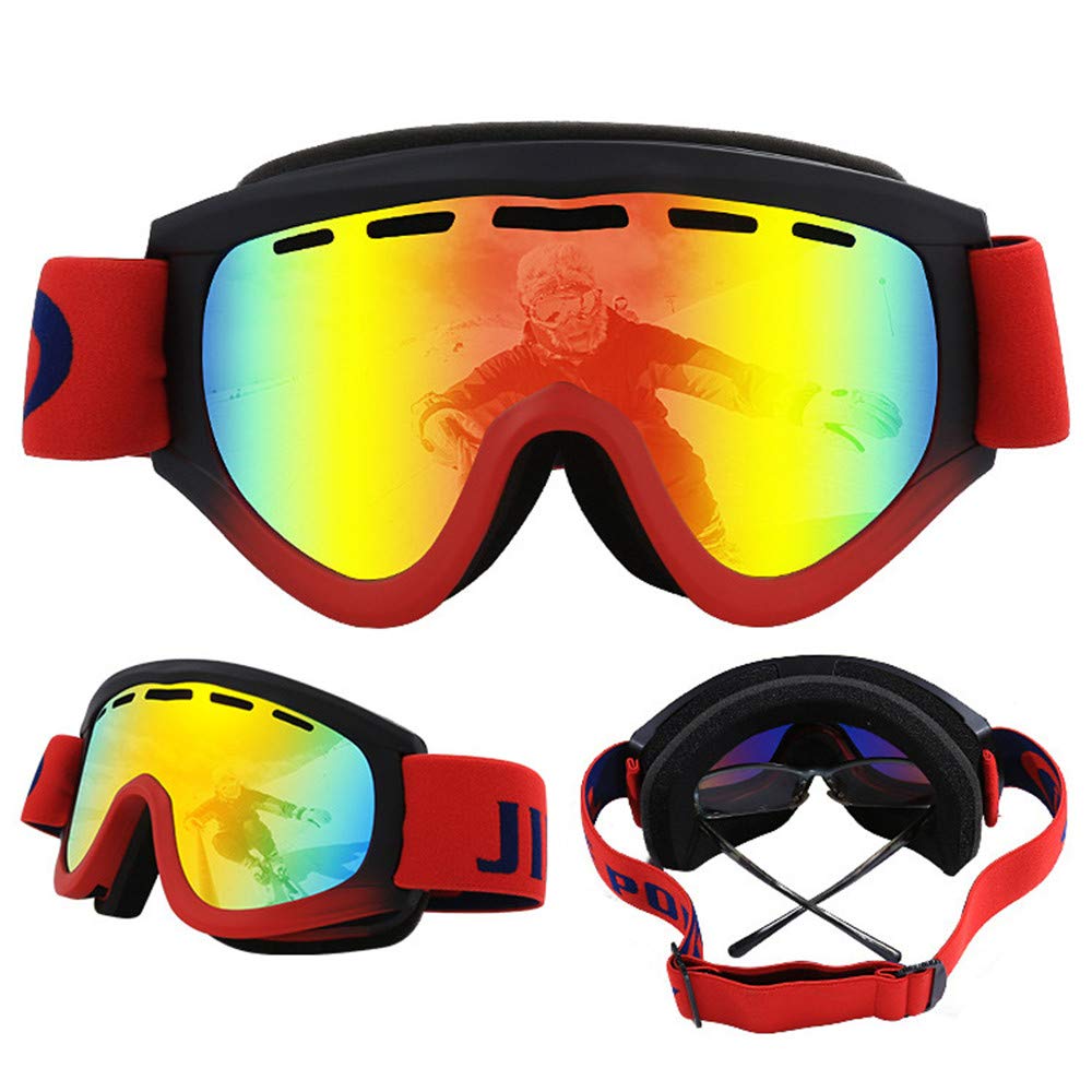 Lunettes de Ski pour Enfants, WideView DoubleLayer Anti, Protection extérieure Contre Le Vent et la Neige pour Les Lunettes de Ski d'alpinisme pour Enfants