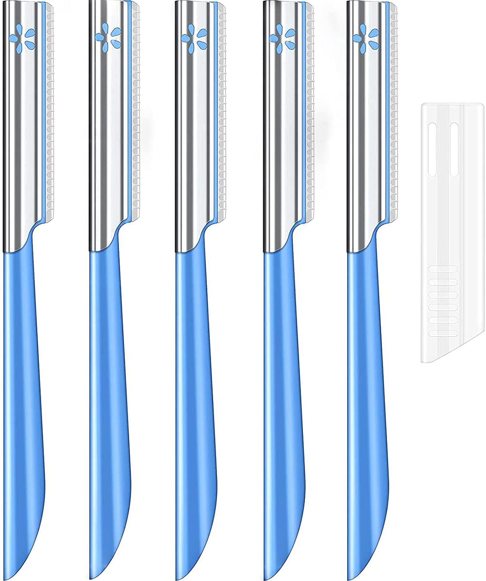 Eyebrow Razors KASTWAVE Eyebrow scraper Women Facial Razor for Hair Removal Dermaplaning Tool Trimmer Womens Fine Hair Remover Eyebrow Razors and Dermaplane Face Shavers for Women and Men