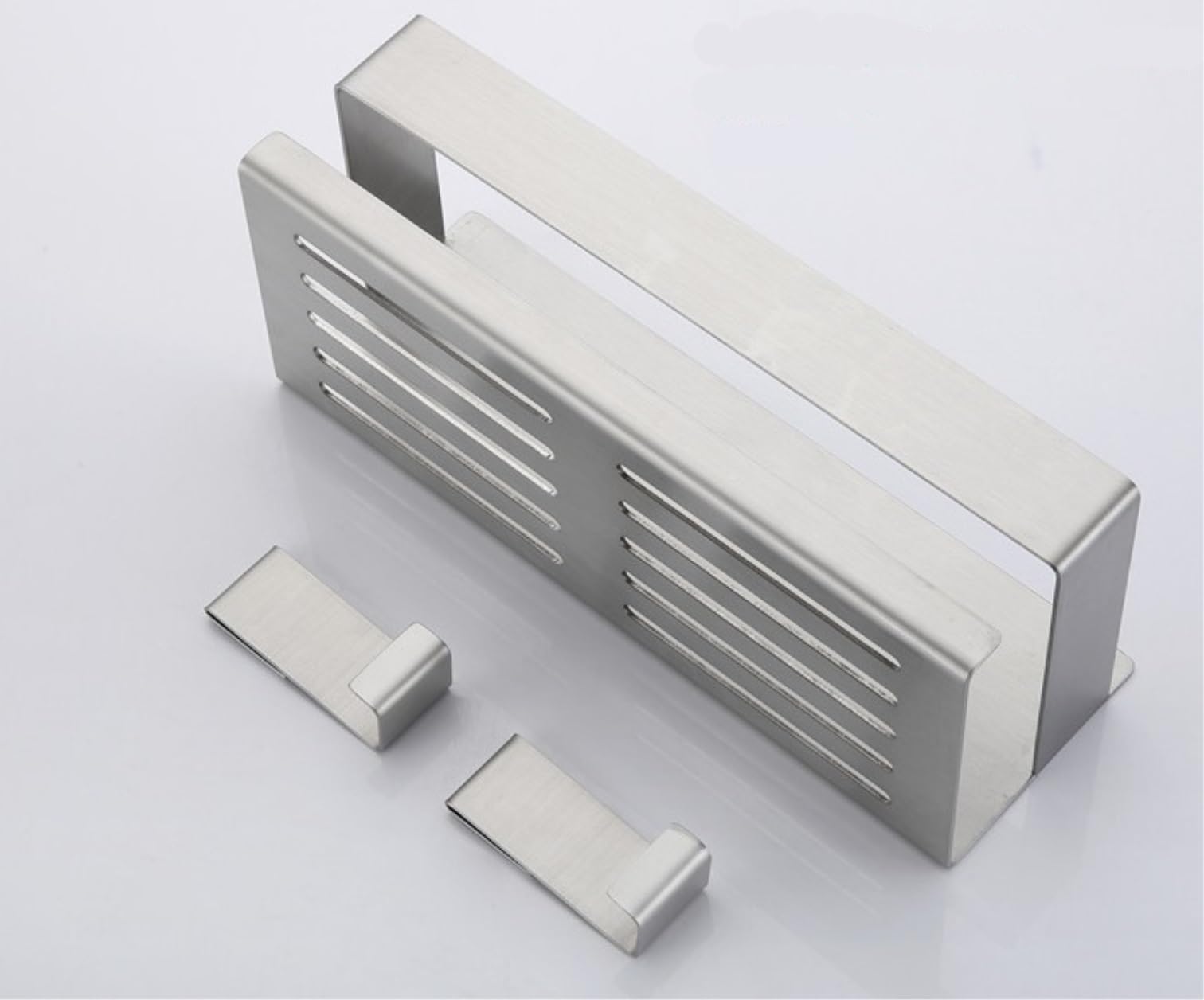 Organizer pod prysznic, Półka prysznicowa ze stali nierdzewnej | Srebrny 22x9x7,5 cm: do przechowywania prysznica w kuchni w łazience